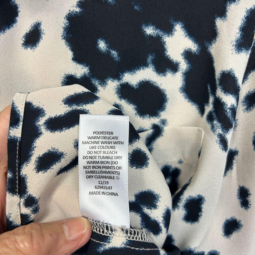 Preview Cream Animal Print Shirt - Size 18