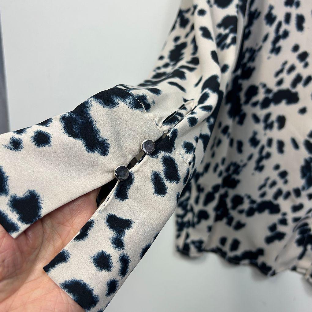 Preview Cream Animal Print Shirt - Size 18