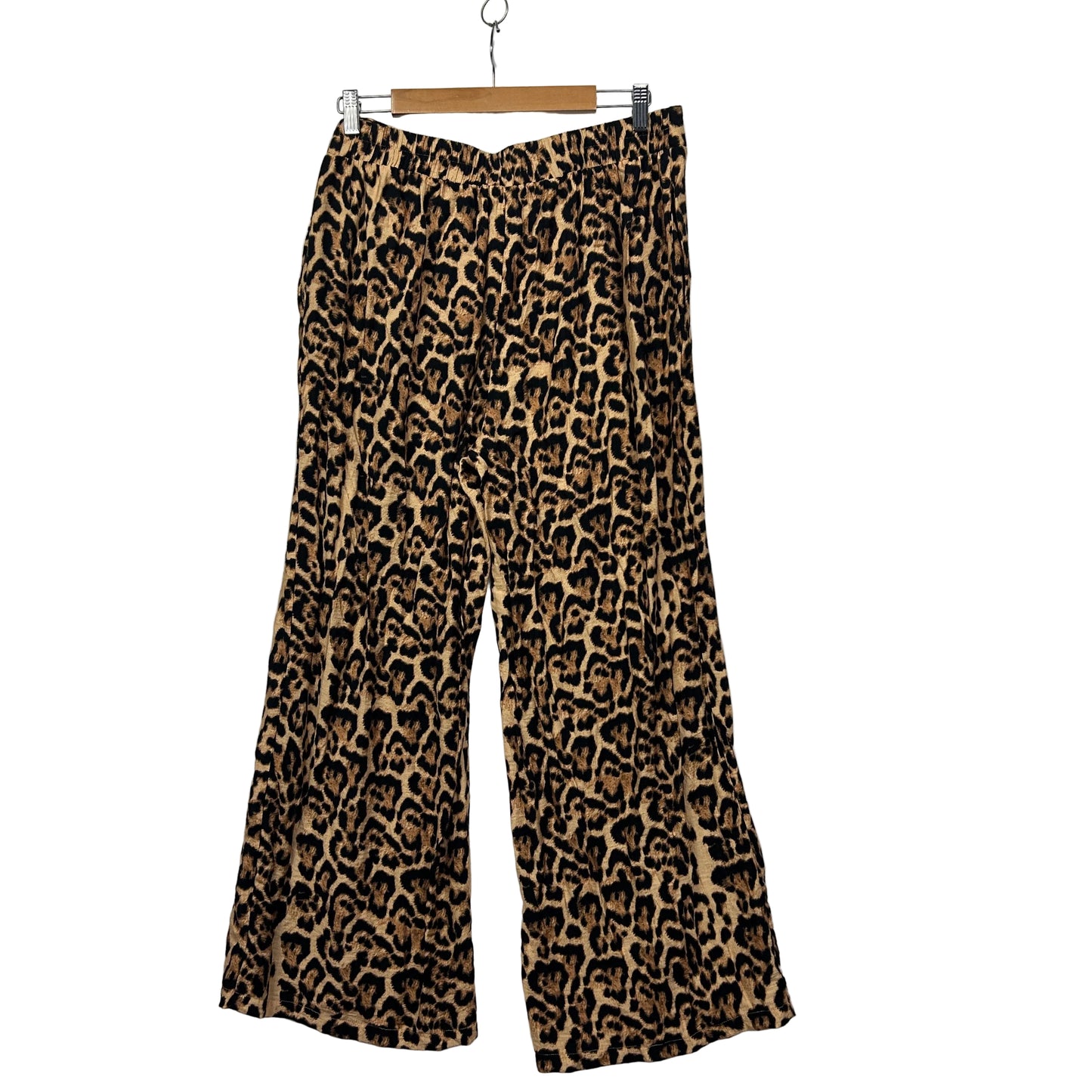 Missy Q Leopard Print Pants - Size 16