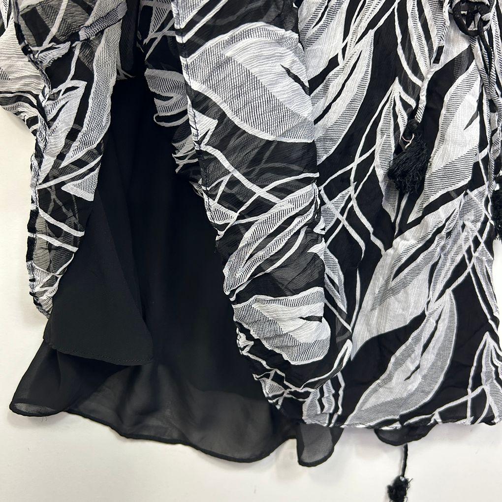 Sussan Black and White Off Shoulder Top - Size 12