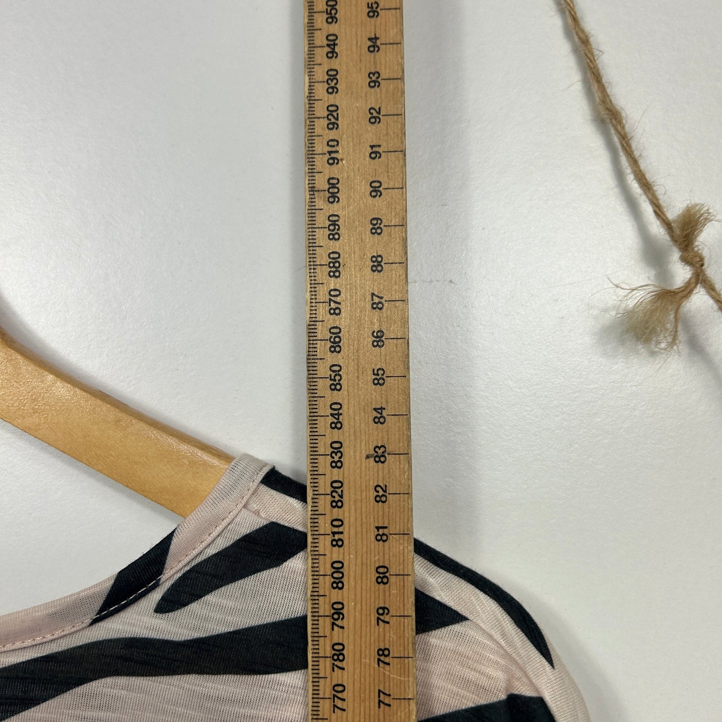 Beme July Beige and Black Zebra Print Top - Size 24