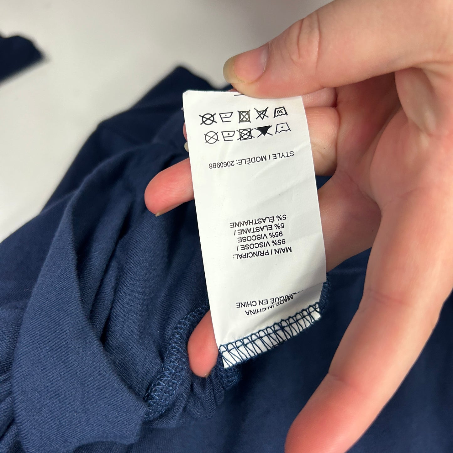 Millers Navy Blue Long Sleeve Top with Button Cuff Detail - Size XXL