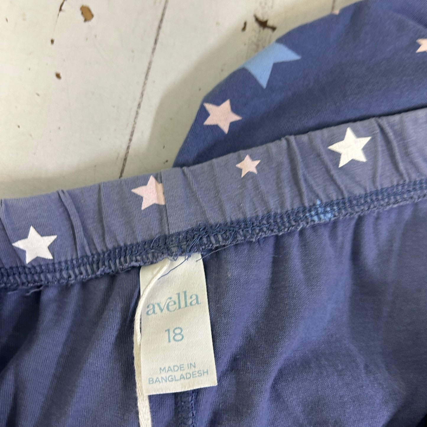 Avella Navy Star Sleep PJ Pants - Size 18