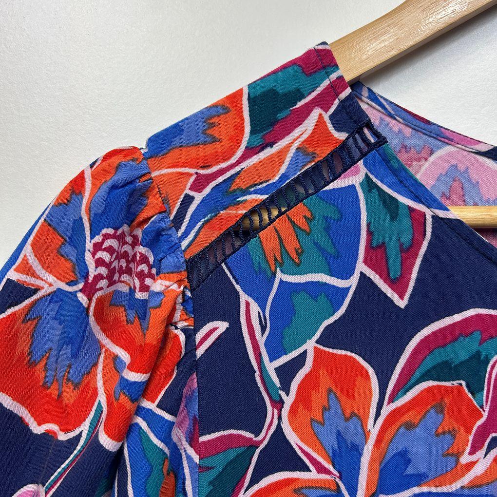 Autograph Multicoloured Floral Top - Size 20 (fault)
