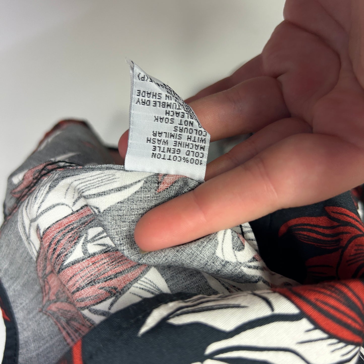 Connor Black Floral Shirt Slim Fit - Size XXL