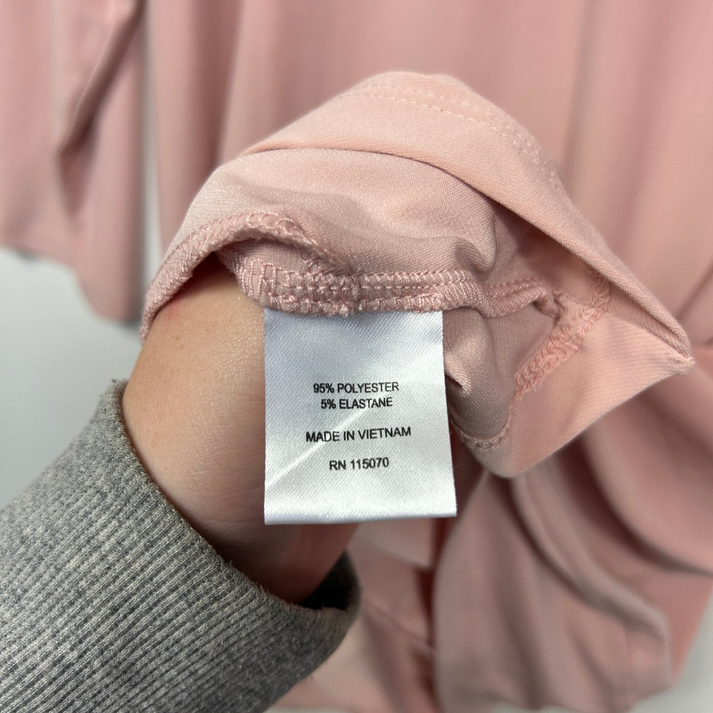 Nina Leonard Dusty Pink Asymmetric Tunic - Size XL