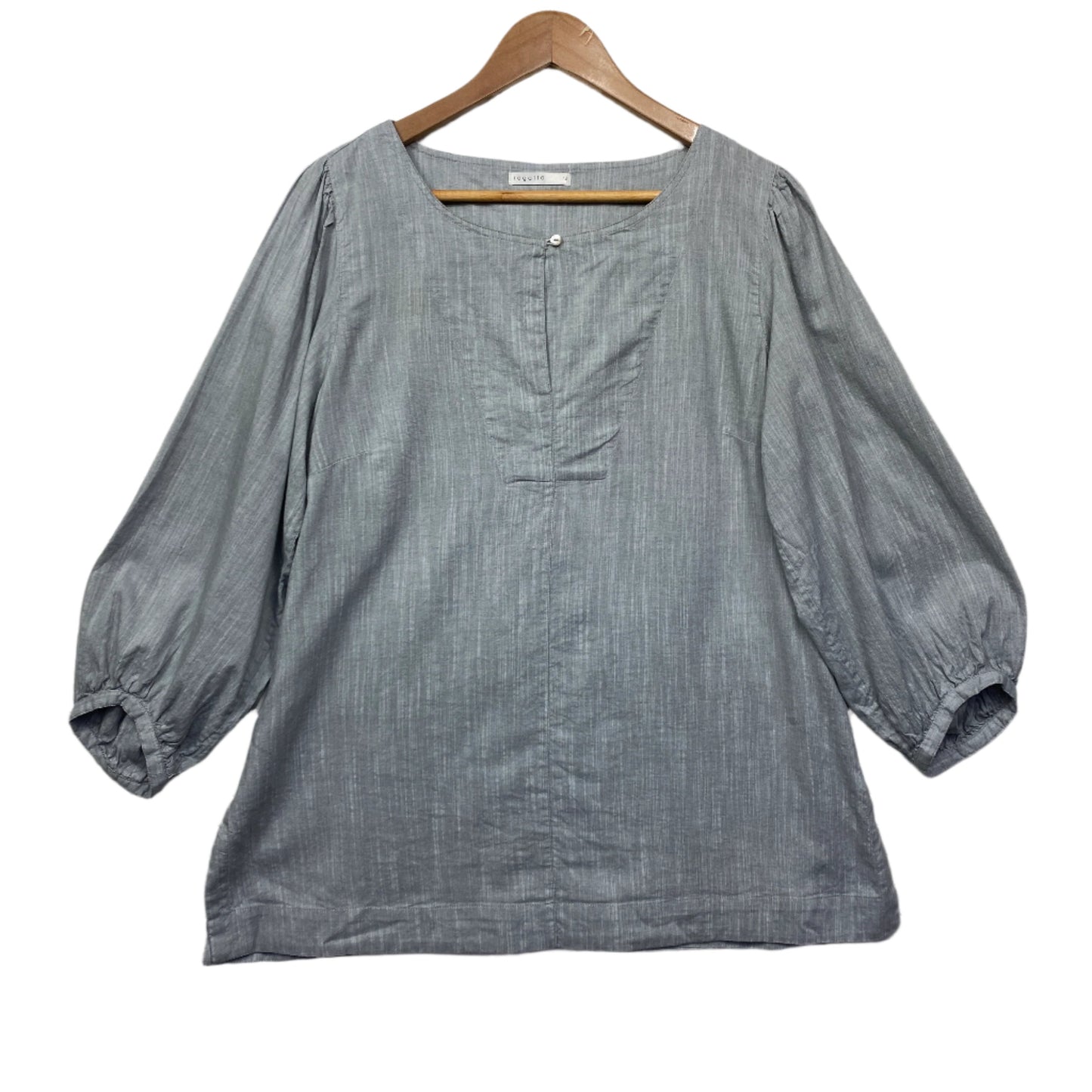 Regatta Top Size 14 Grey Long Sleeve Cotton Blend