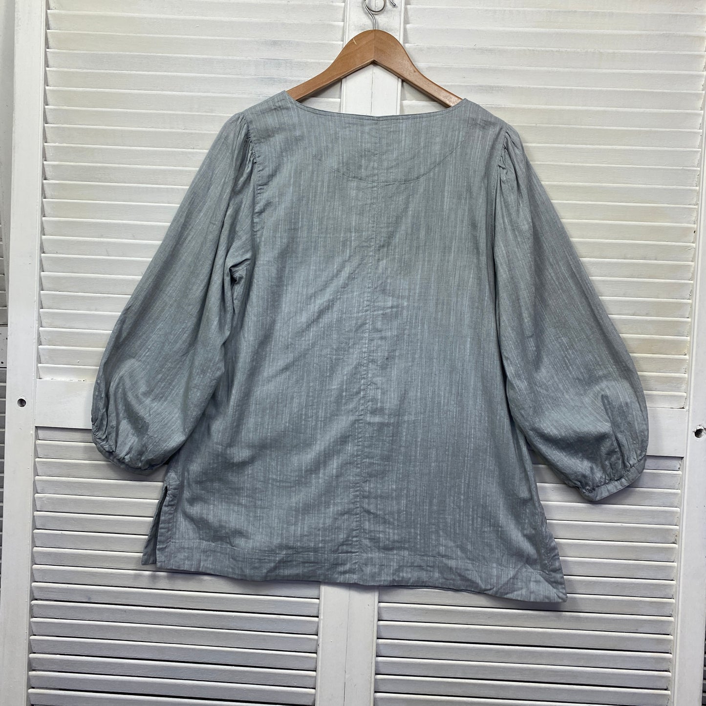 Regatta Top Size 14 Grey Long Sleeve Cotton Blend