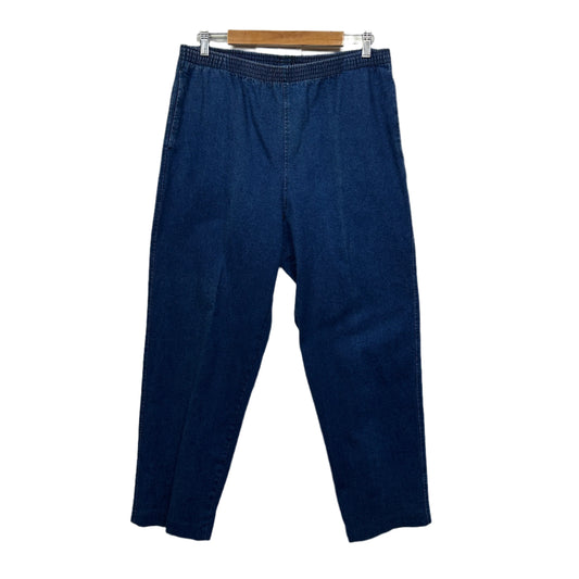 Black Pepper Denim Pants Size 16 Blue Elastic Waist Pockets