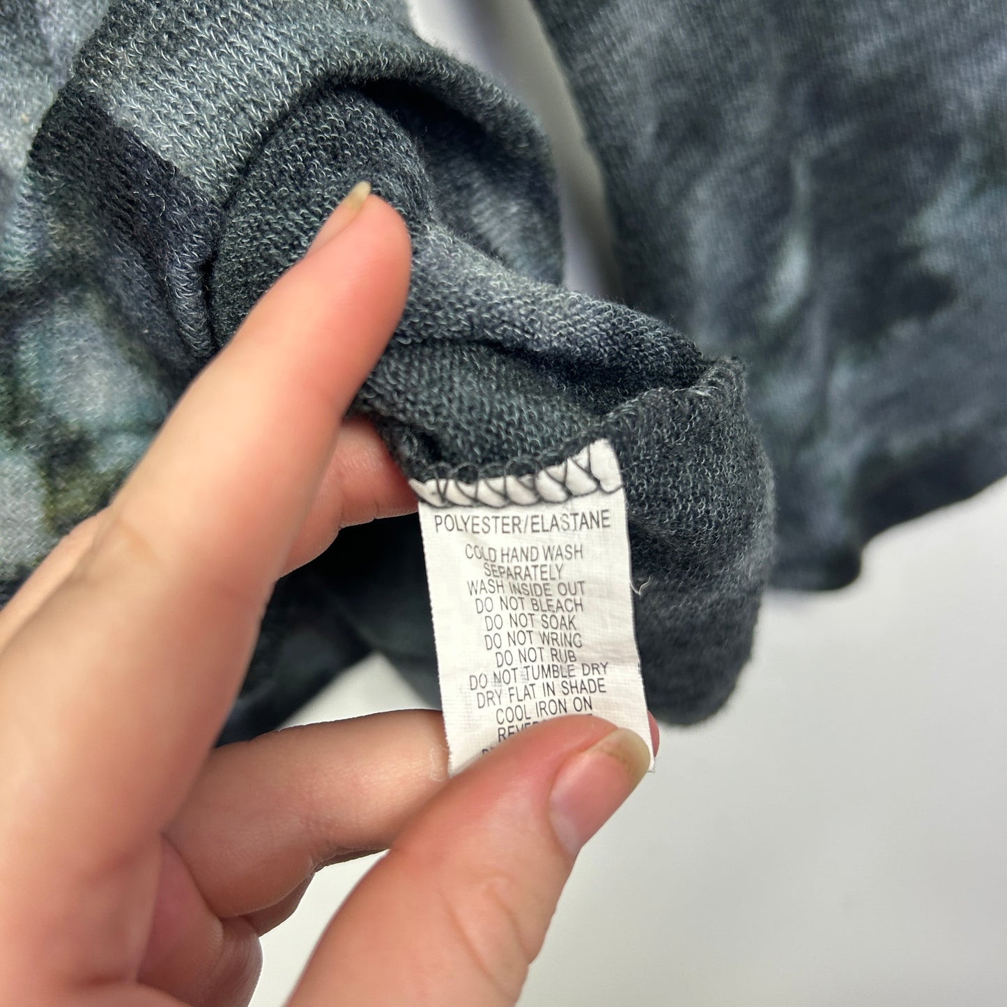 Kamiko Grey Abstract Print Top - Size 16