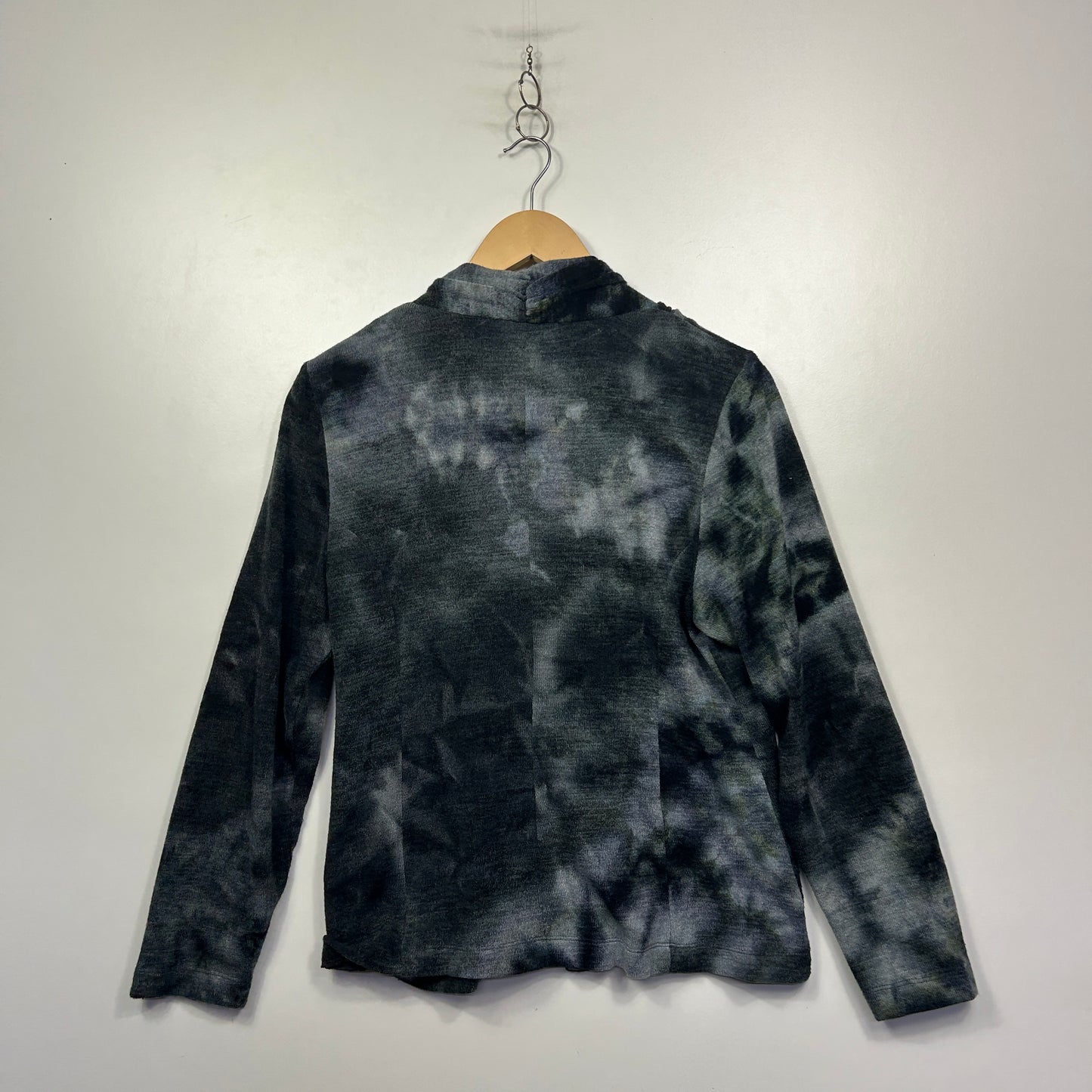 Kamiko Grey Abstract Print Top - Size 16
