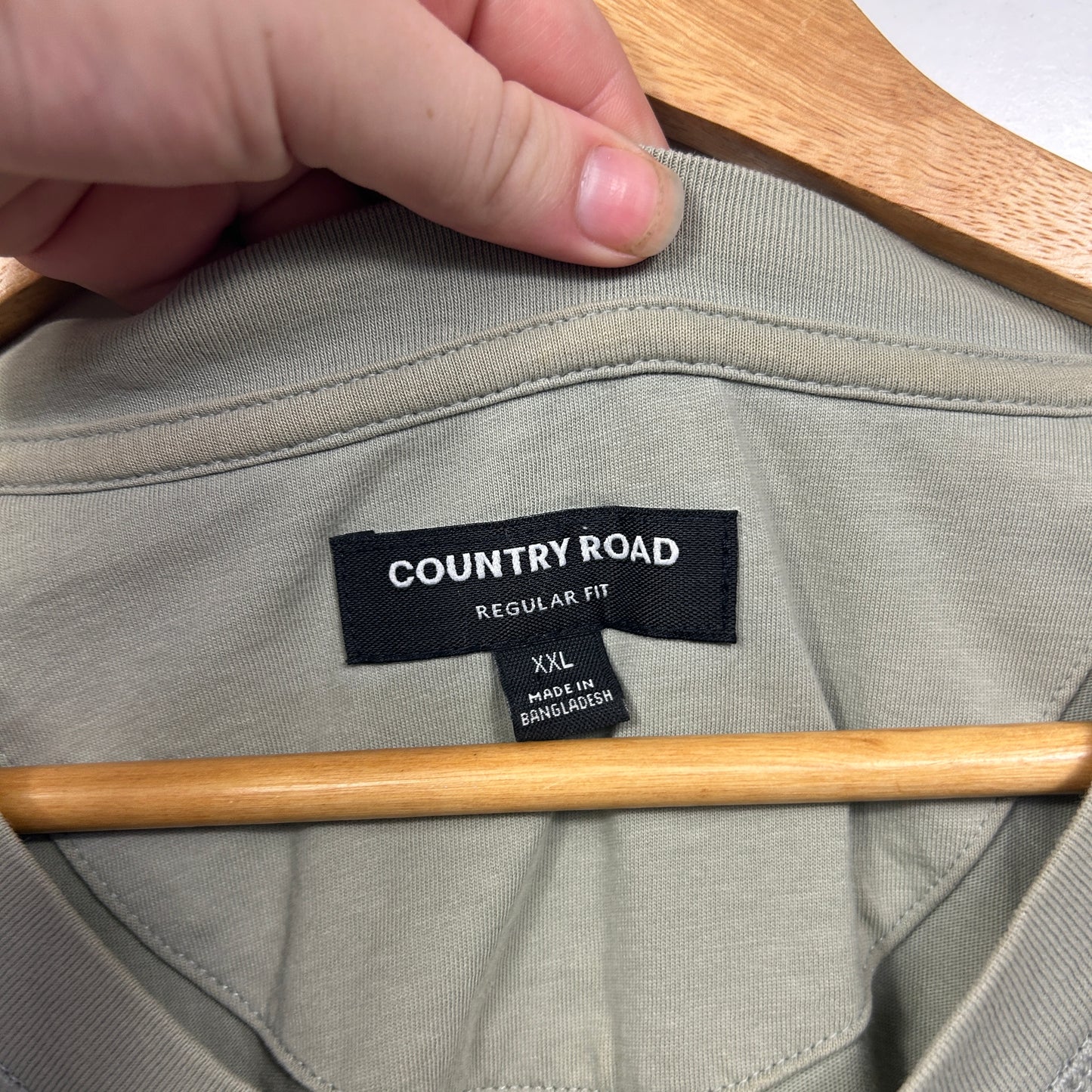 Country Road Sage Green Mens T-Shirt - Size XXL