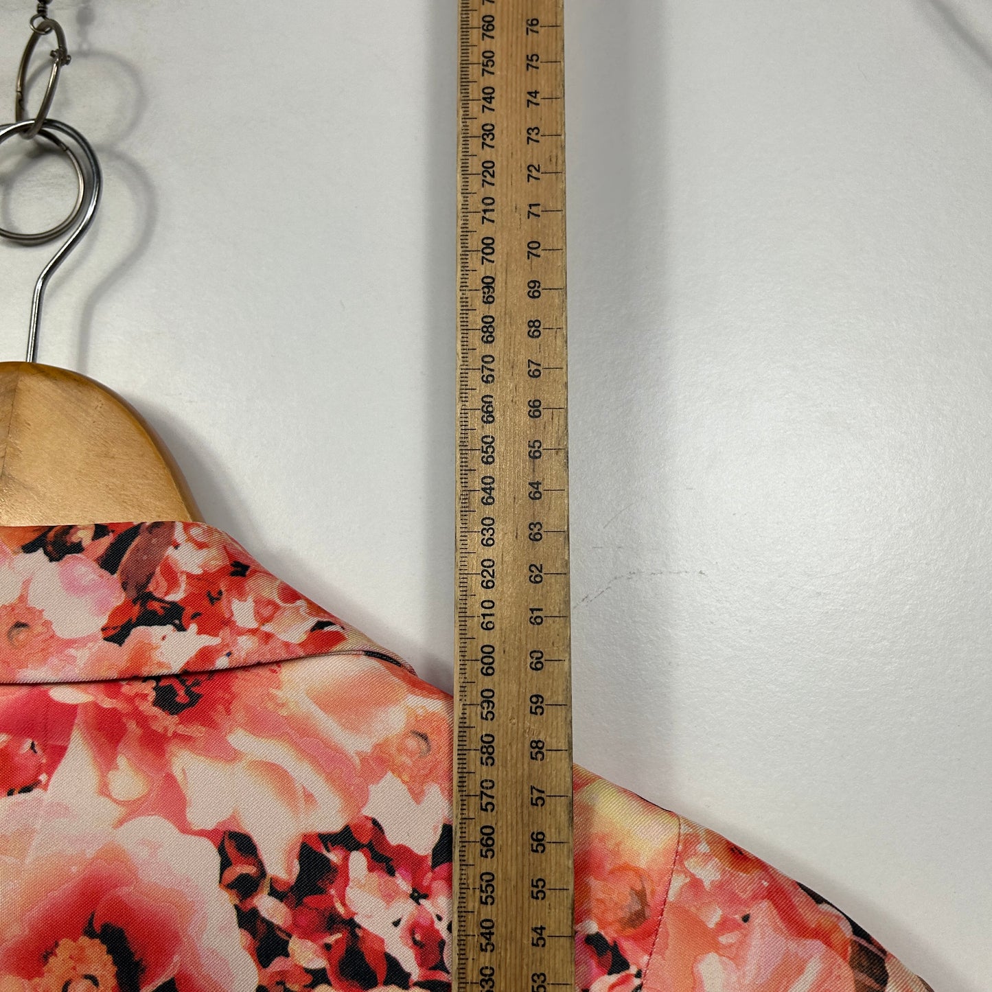 Autograph Coral Floral Print Blazer - Size 22