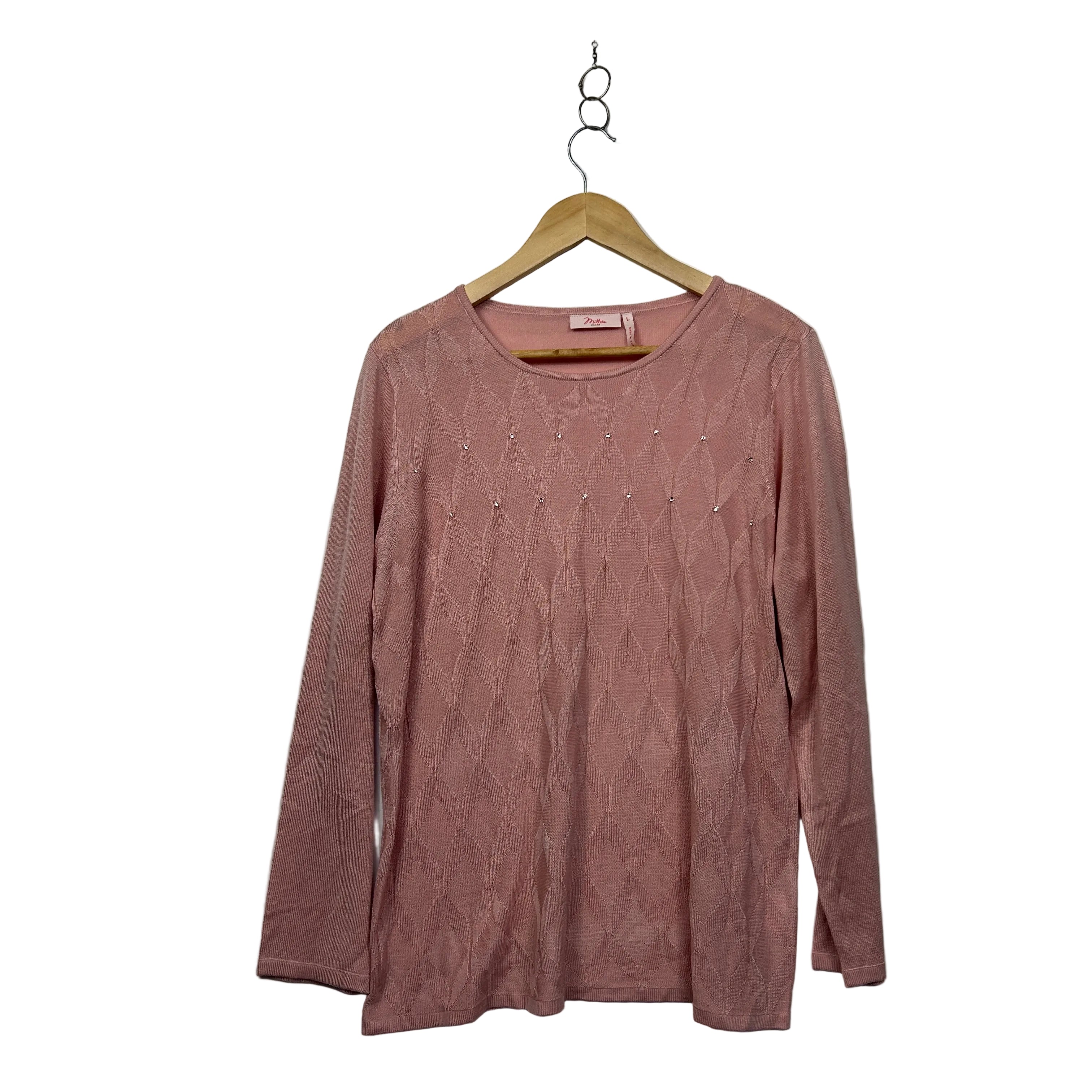 Millers Dusty Pink Knit Top - Size L