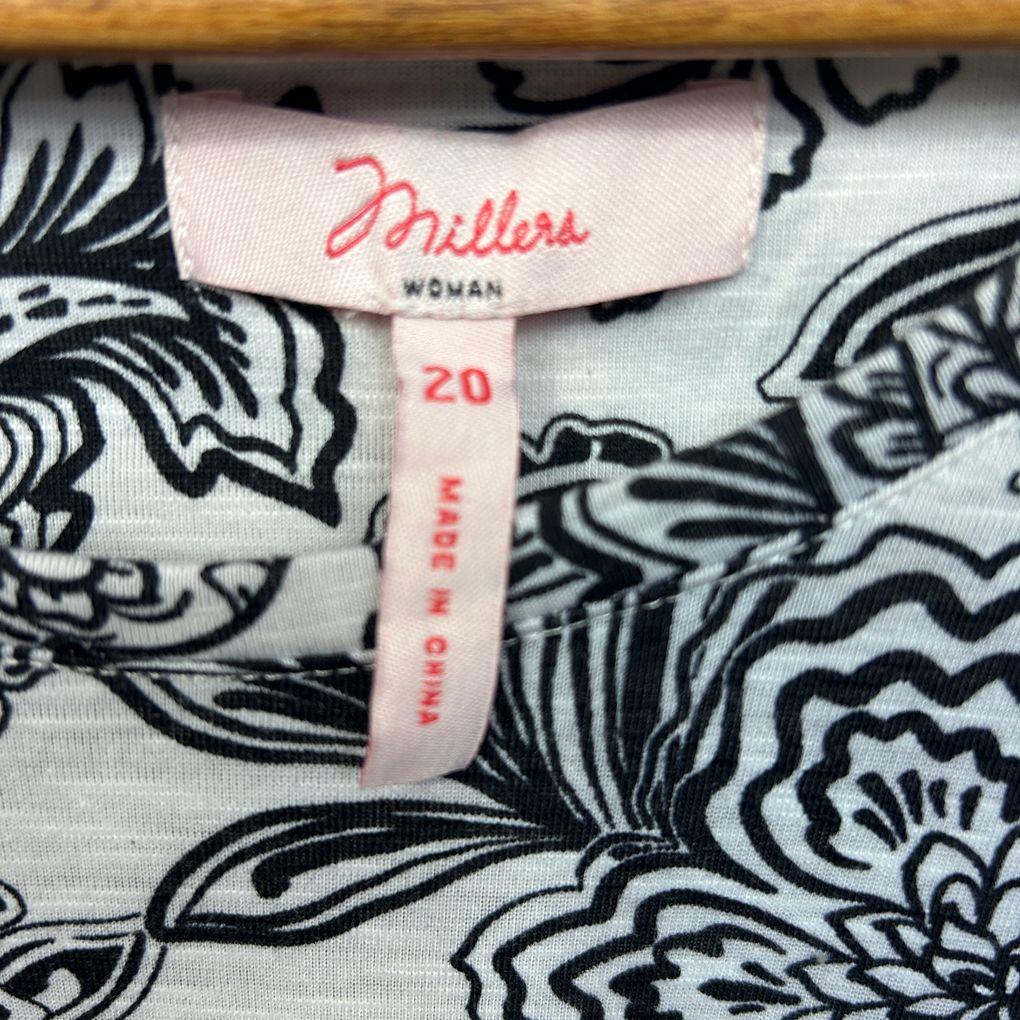 Millers Grey Paisley Top - Size 20