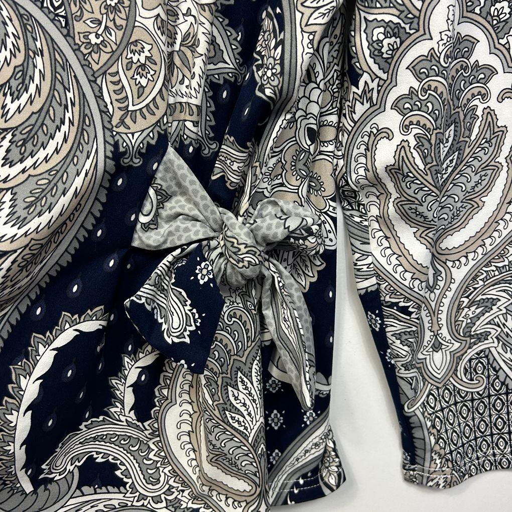 Millers Navy Paisley Top - Size 20