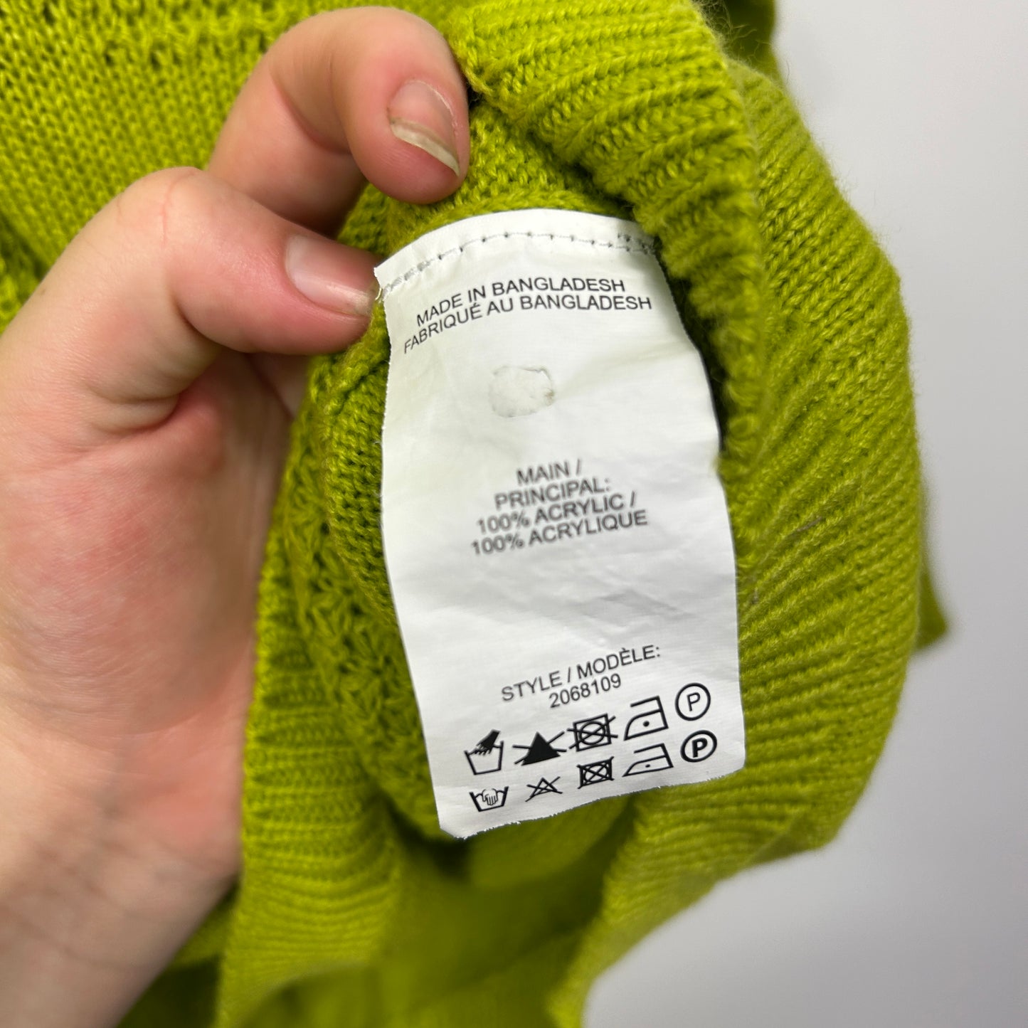 Millers Lime Green Knit Jumper - Size 2XL