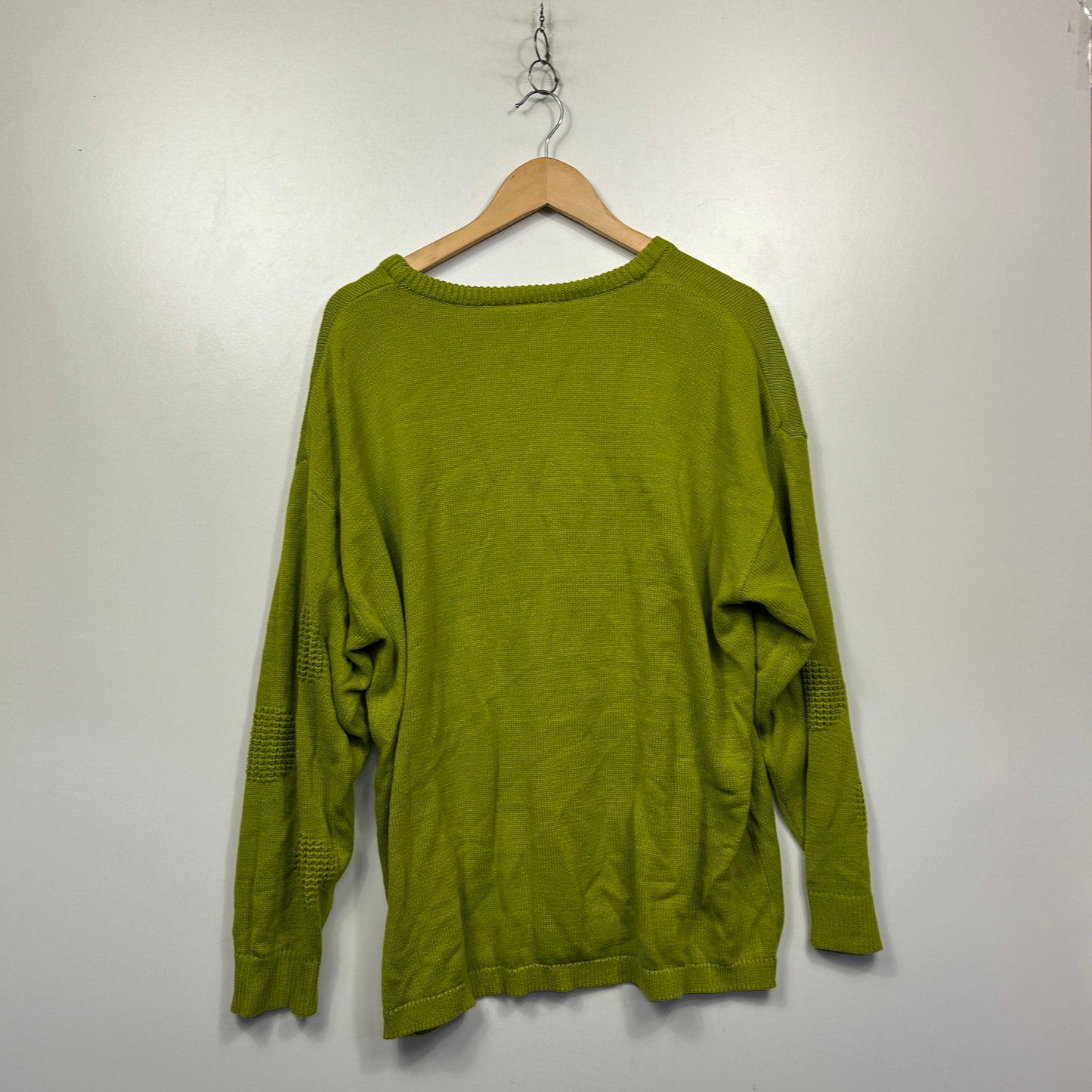 Millers Lime Green Knit Jumper - Size 2XL