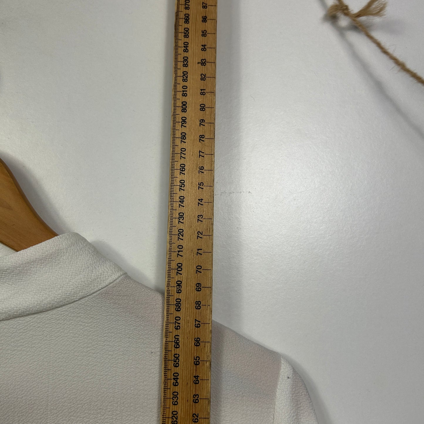 Veronika Maine White Sheer Blouse - Size 16