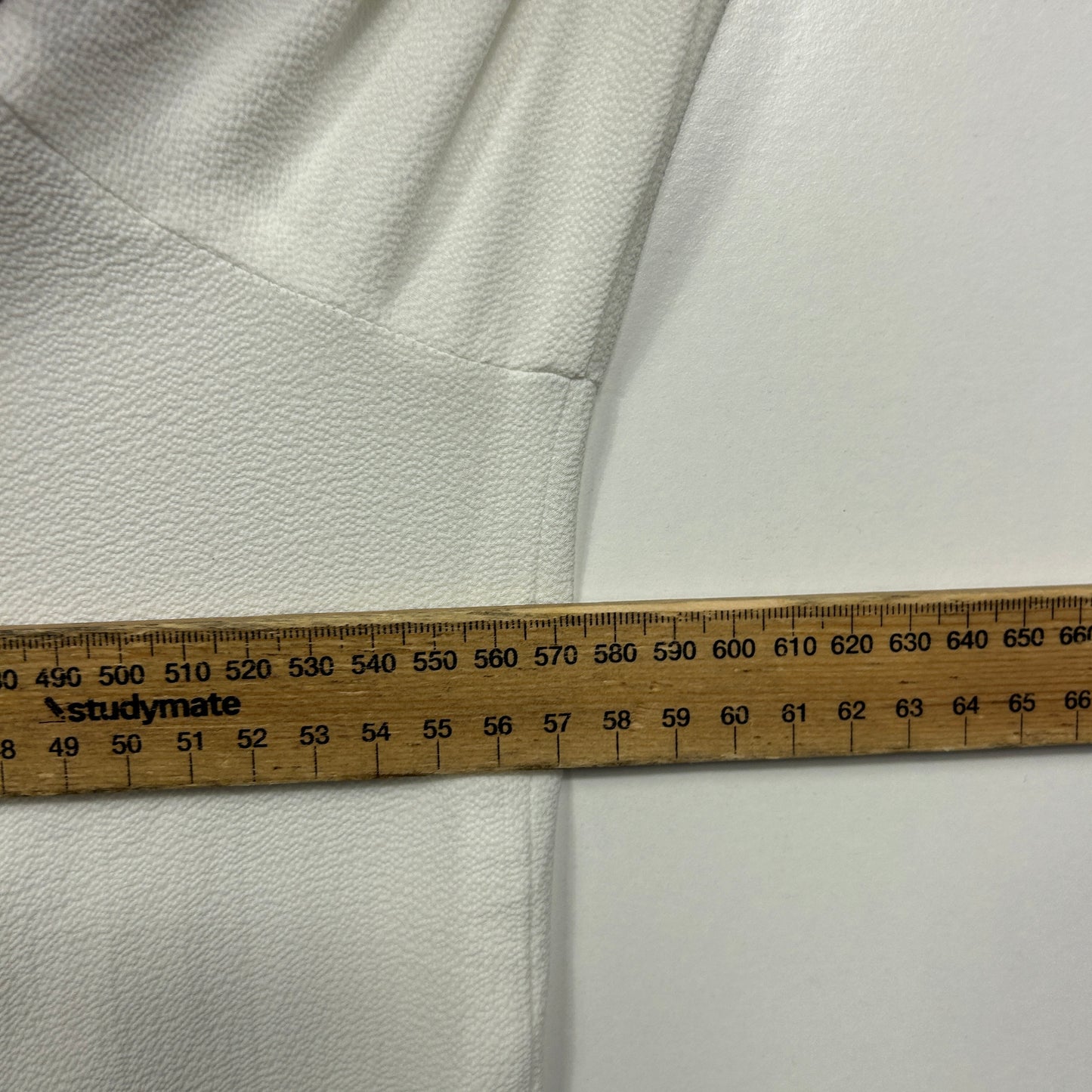 Veronika Maine White Sheer Blouse - Size 16