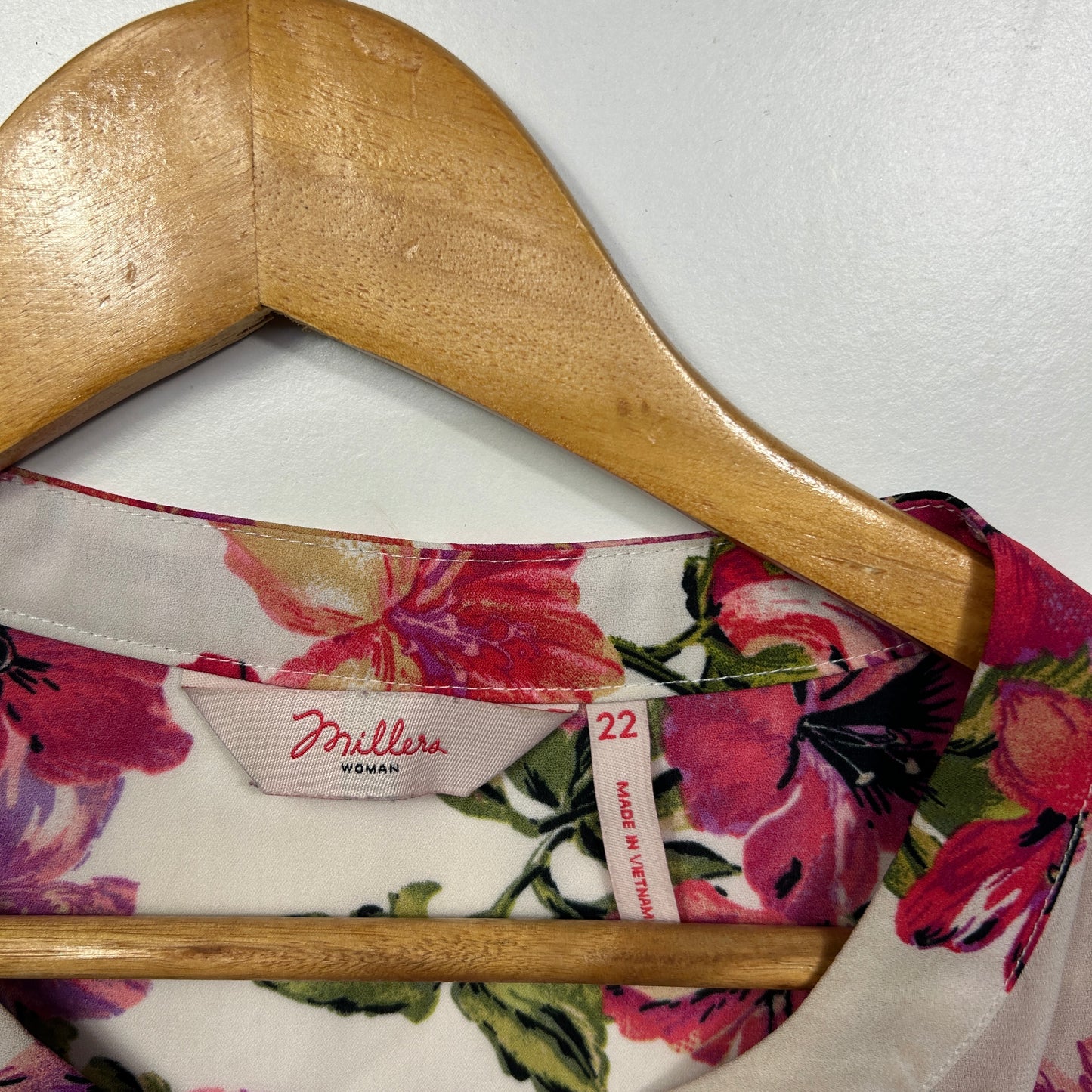 Millers Multicoloured Floral Print Sleeveless Top - Size 22