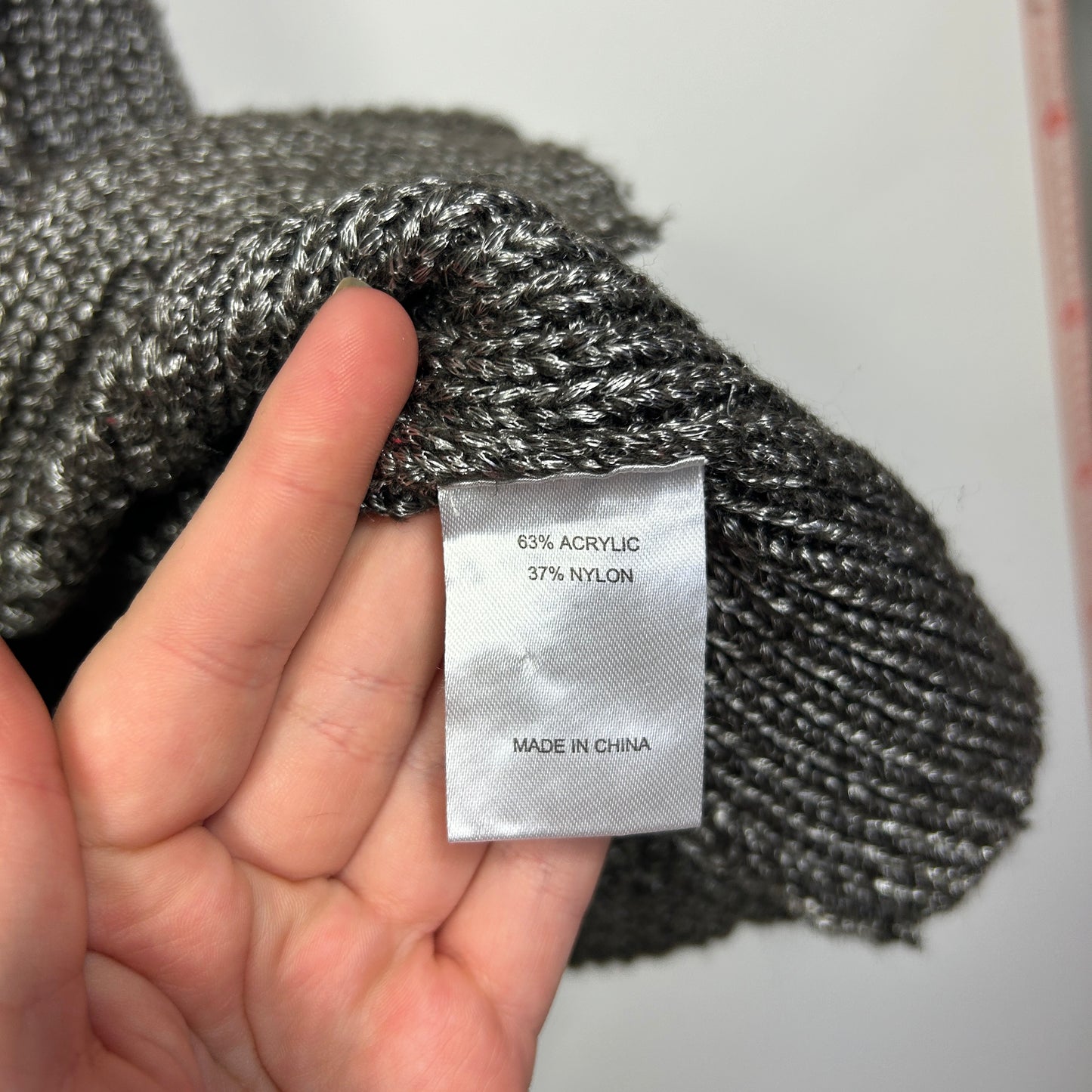 Virtuelle Charcoal Grey Knit Top- Size 12/14