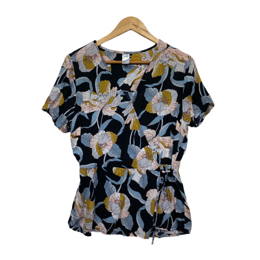 Anko Top Size 16 XL Short Sleeve Floral Multicoloured