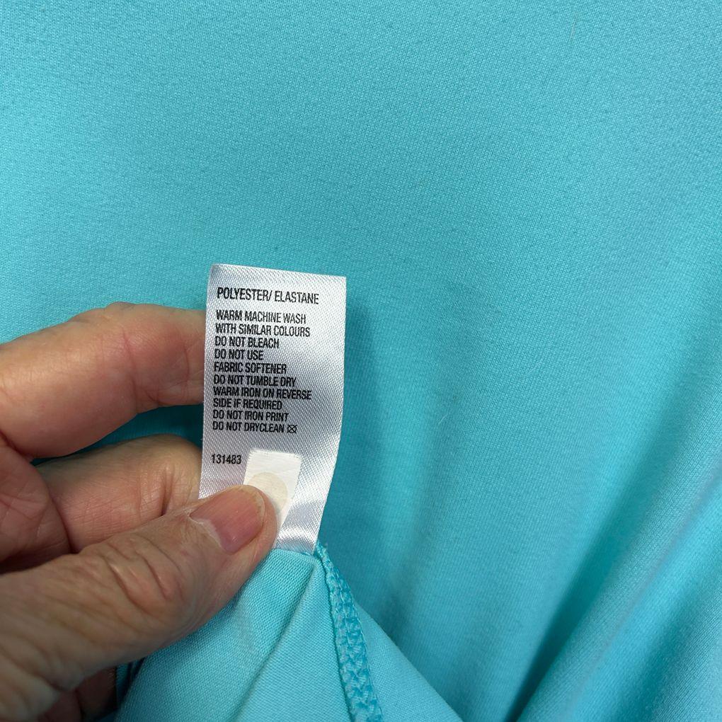 Active & Co Teal Sleeveless Top - Size 16