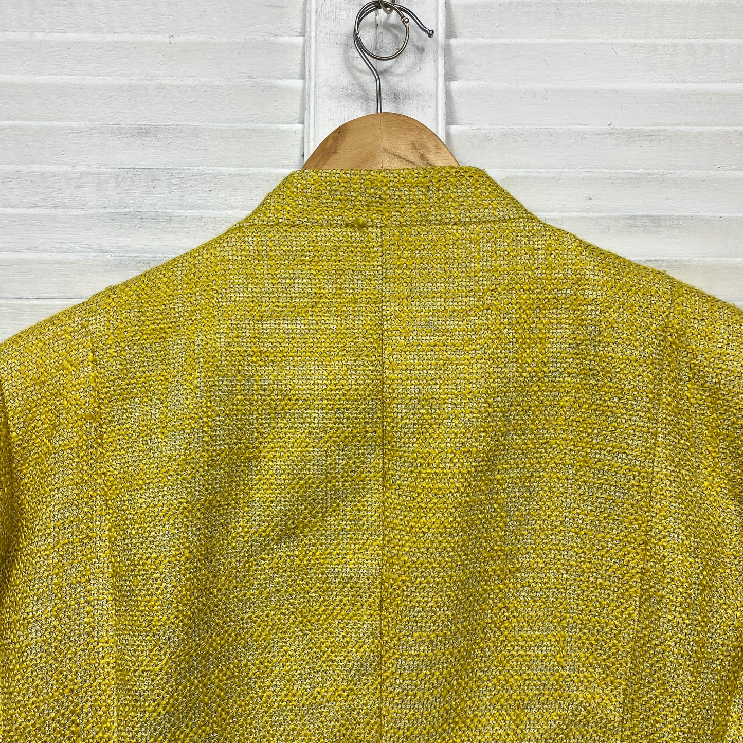 Mirrors Jacket Blazer Size 18 Plus Yellow Long Sleeve Wool Blend