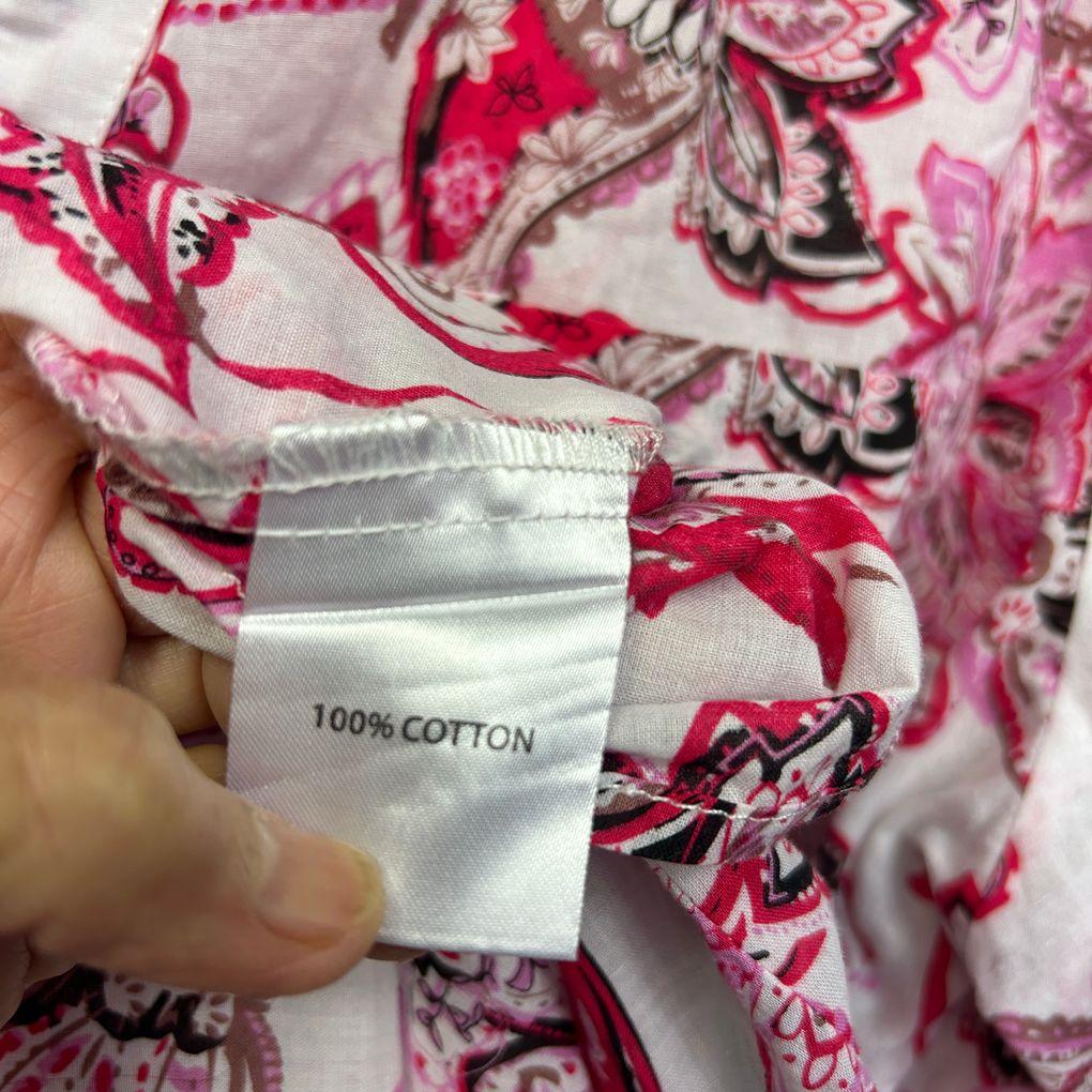 Millers Pink Paisley Cotton Shirt - Size 18