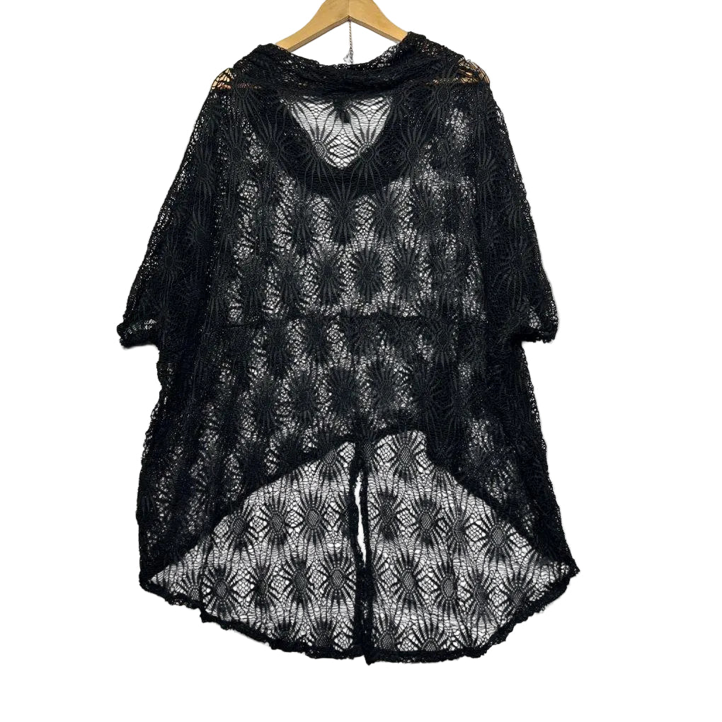 Taking Shape Black Lace Hi-Lo Top - Size 20/L