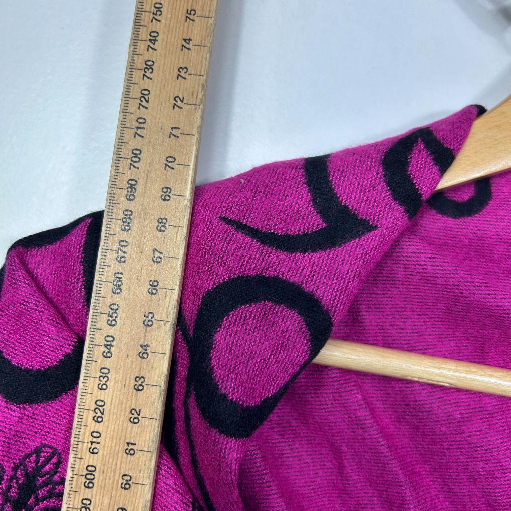 Pink Black Reversible Top Jumper Shrug - Size 22