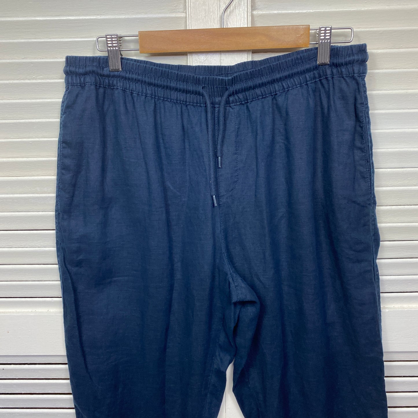 Target Linen Pants Size 14 Navy Pockets