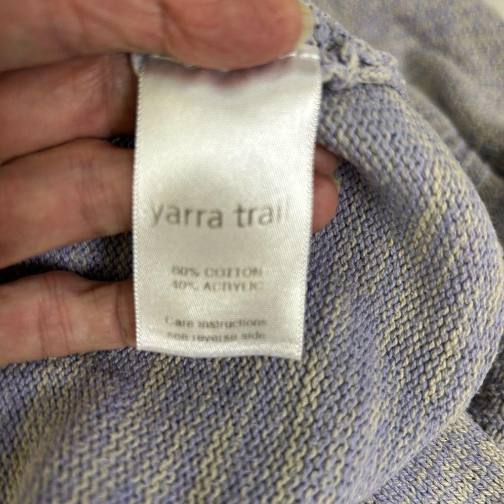 Yarra Trail Grey Cotton Knit Tunic - Size 16/18 W/M