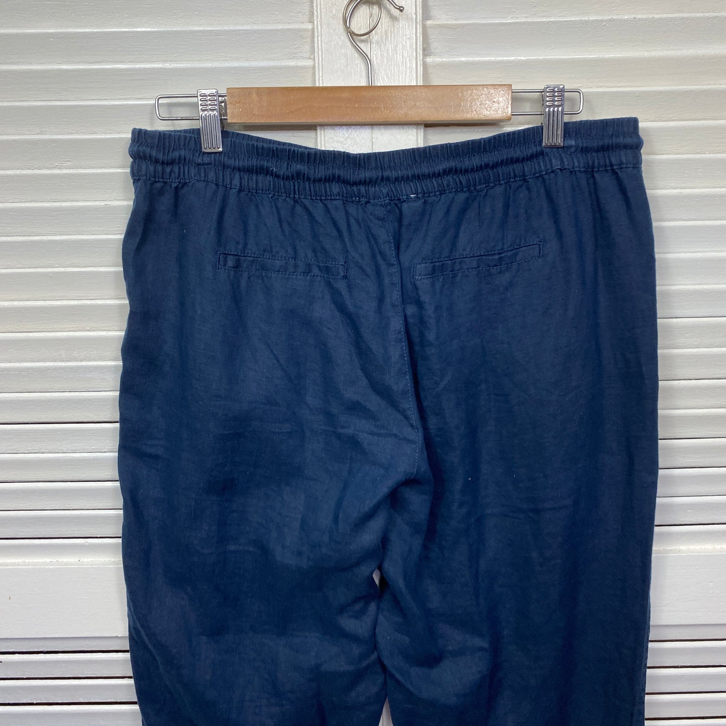 Target Linen Pants Size 14 Navy Pockets