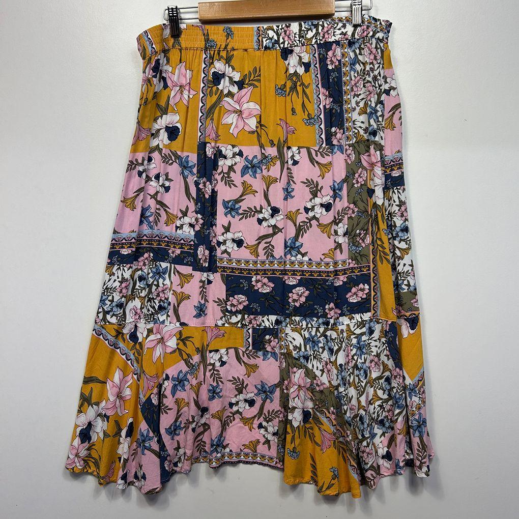 Katies Multicoloured Skirt - Size 14