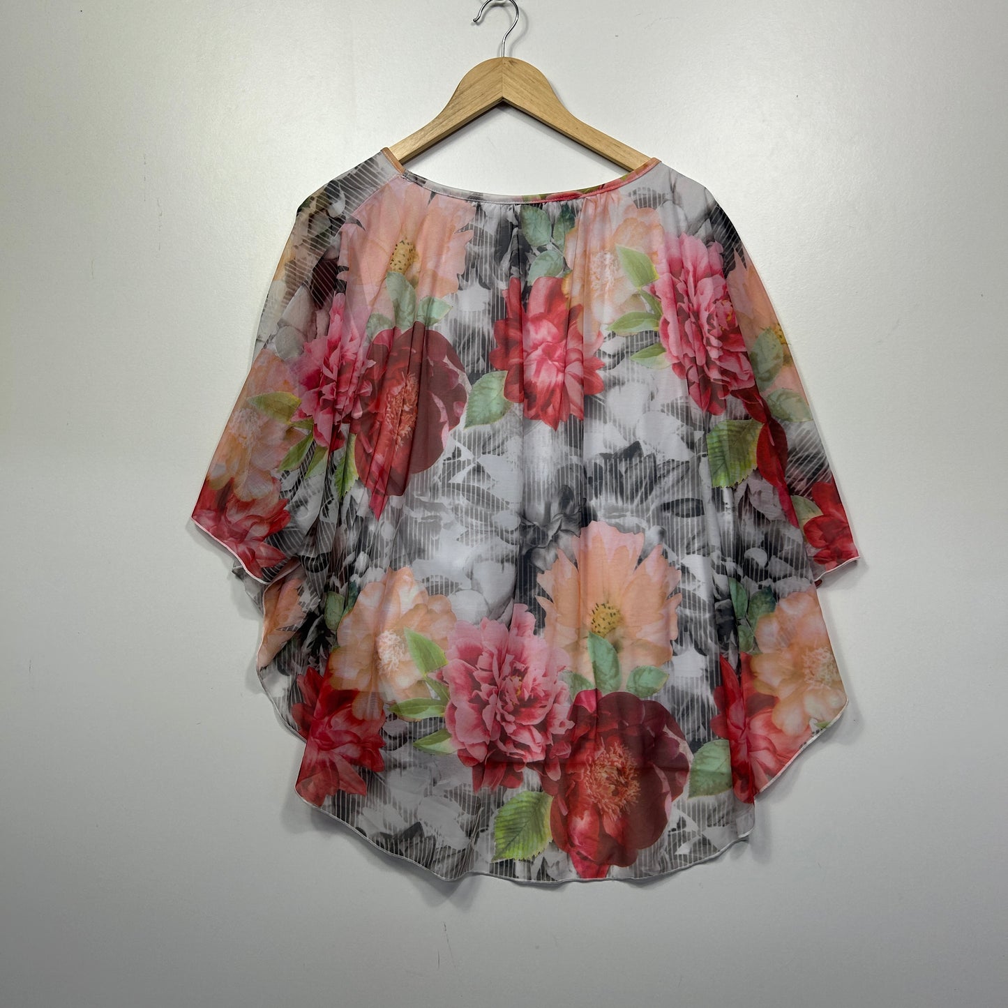 Millers Multicoloured Floral Print Kaftan Top - Size 20