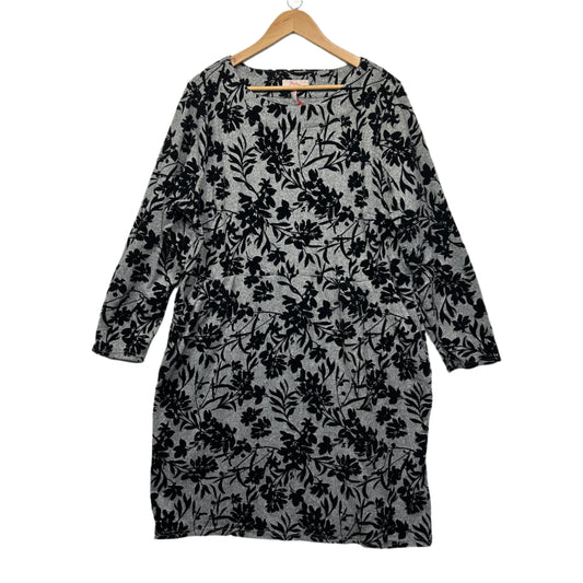 Millers Dress Size 22 Black Grey Long Sleeve