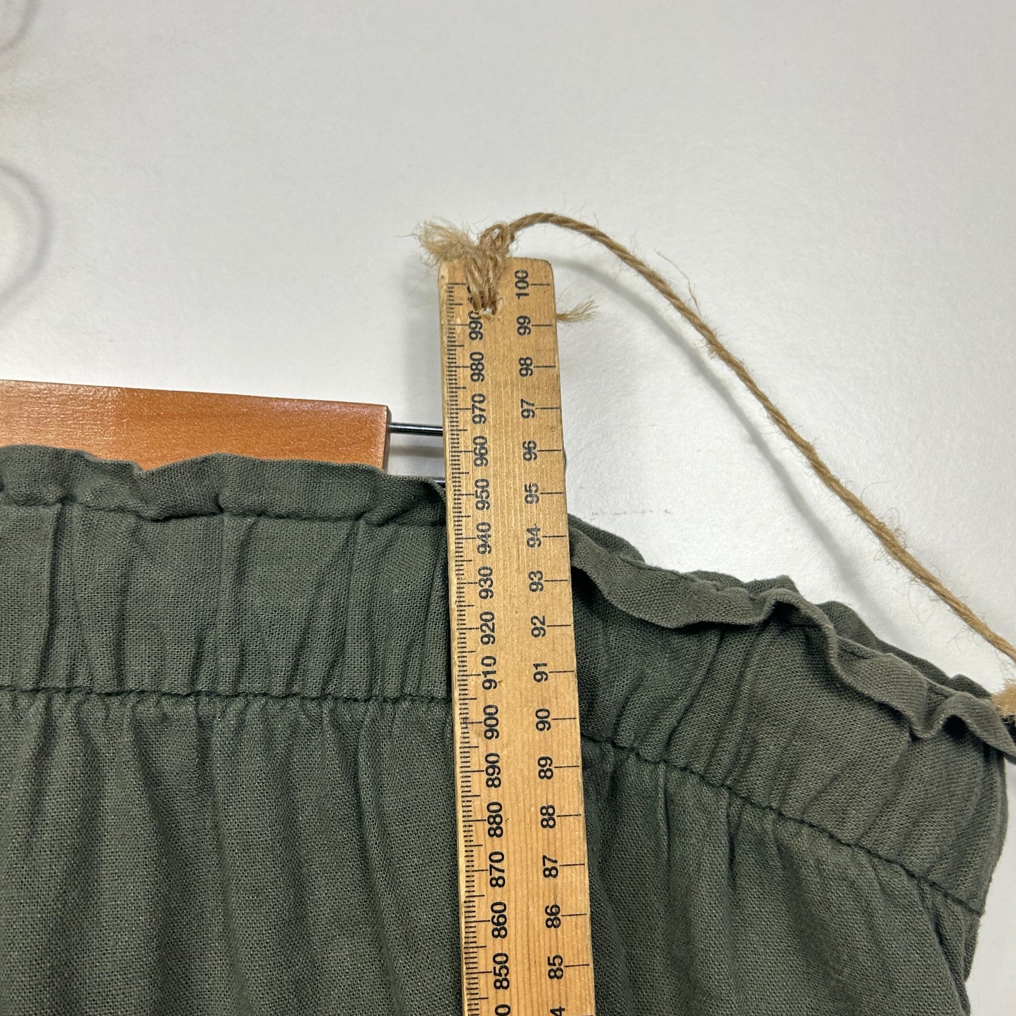 Anko Olive Green Linen Blend Pants - Size 18