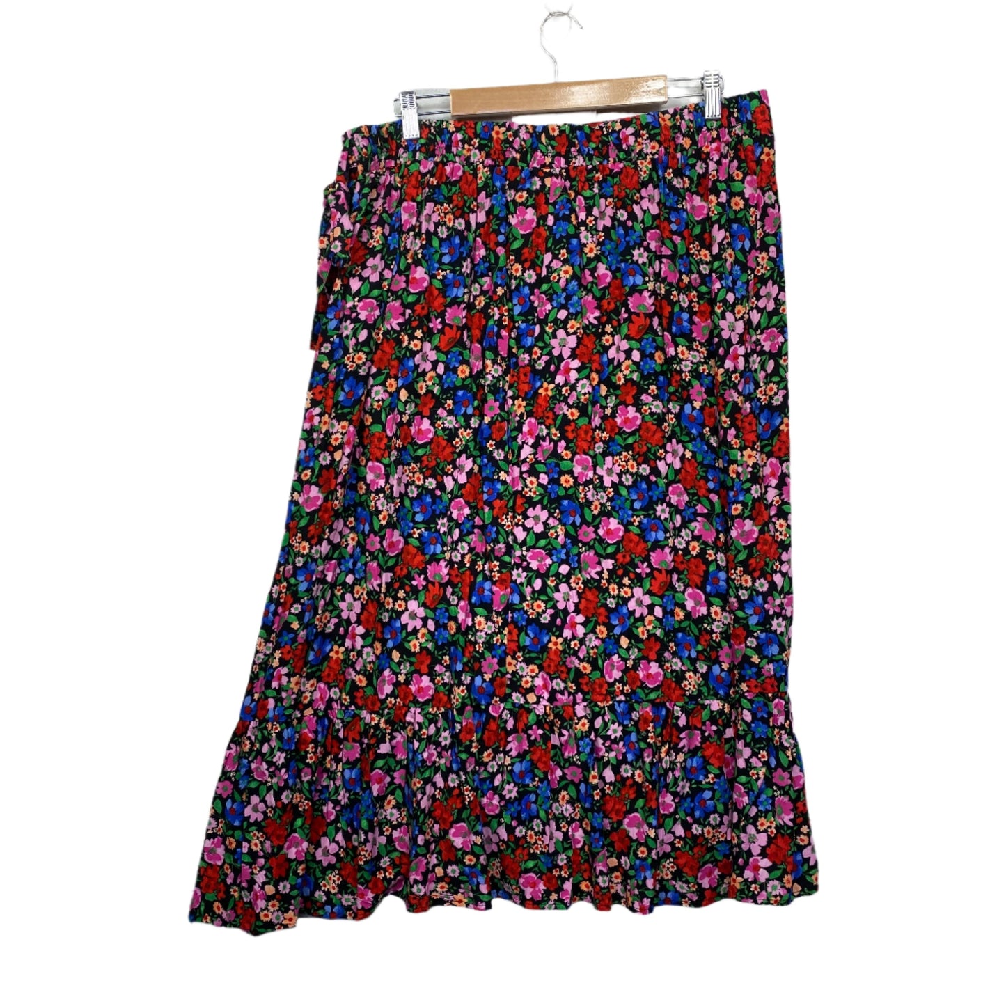 Rivers Maxi Skirt Size 18 Plus Multicoloured Floral