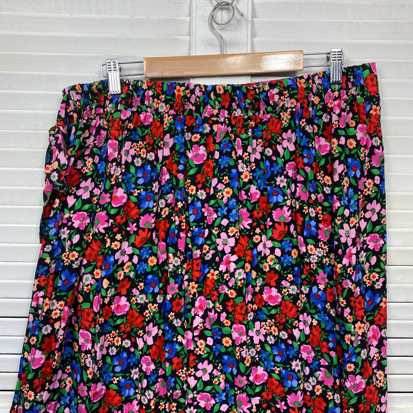 Rivers Maxi Skirt Size 18 Plus Multicoloured Floral