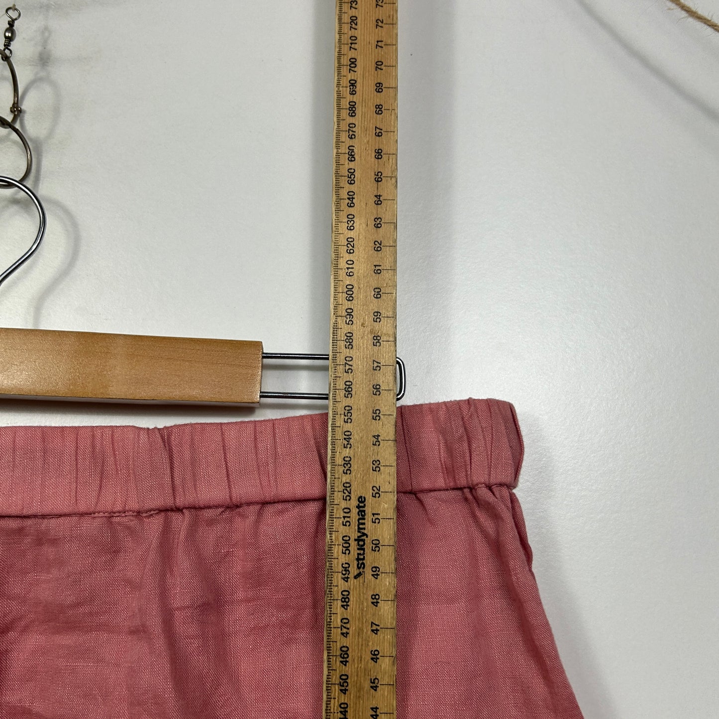 Sussan Dusty Rose Linen Blend Shorts - Size XL