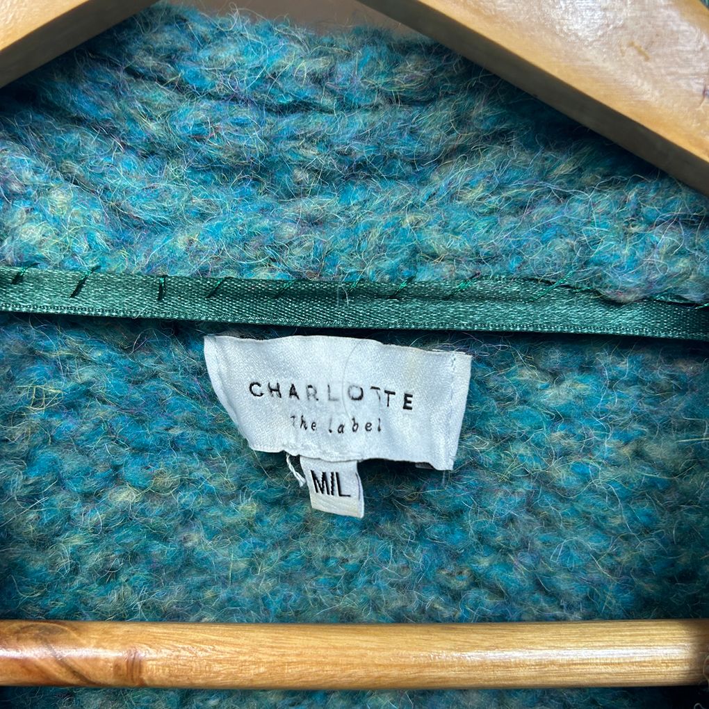 Charlotte The Label Teal Cardigan - Size M/L