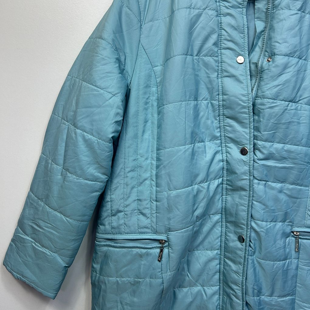 Millers Teal Puffer Jacket - Size 16
