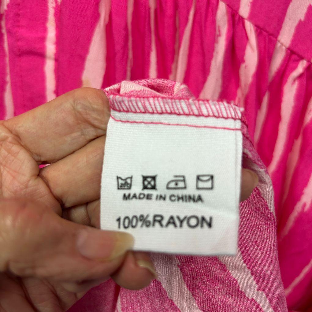 boho australia Pink Stripe Dress - Size 4XL/20/22