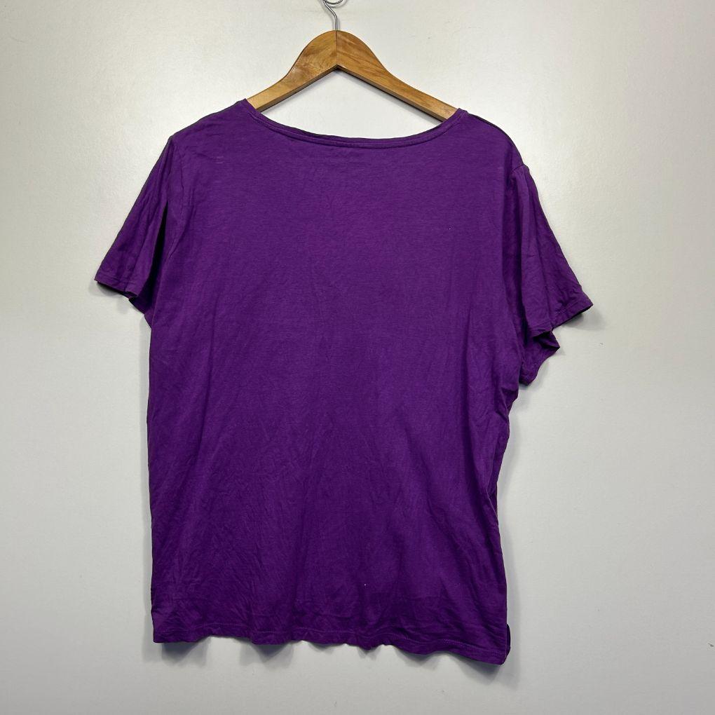 Anko Purple Cotton T-Shirt - Size 20
