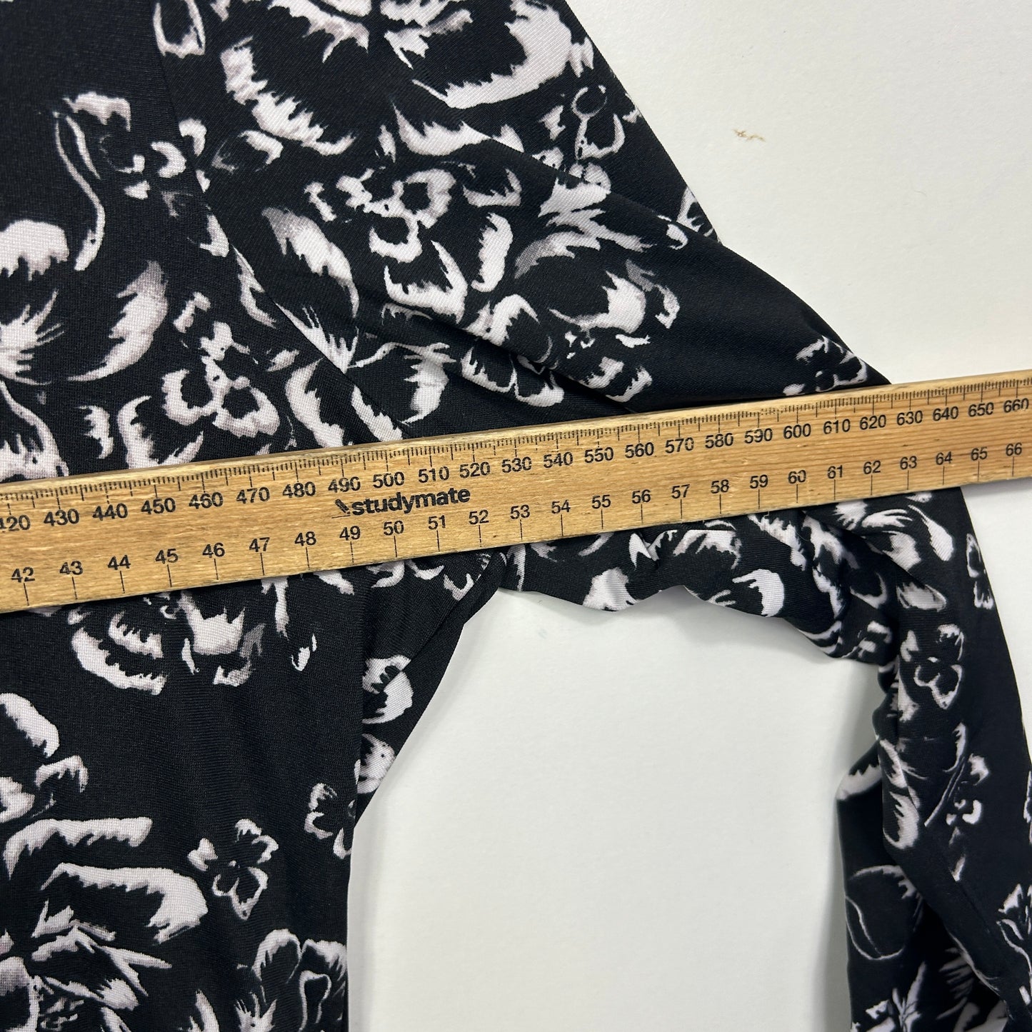 Millers Woman Black White Floral Dress - Size 14