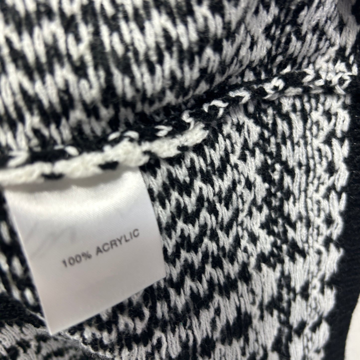 Millers Woman Black White Knit Cardigan Jumper - Size L