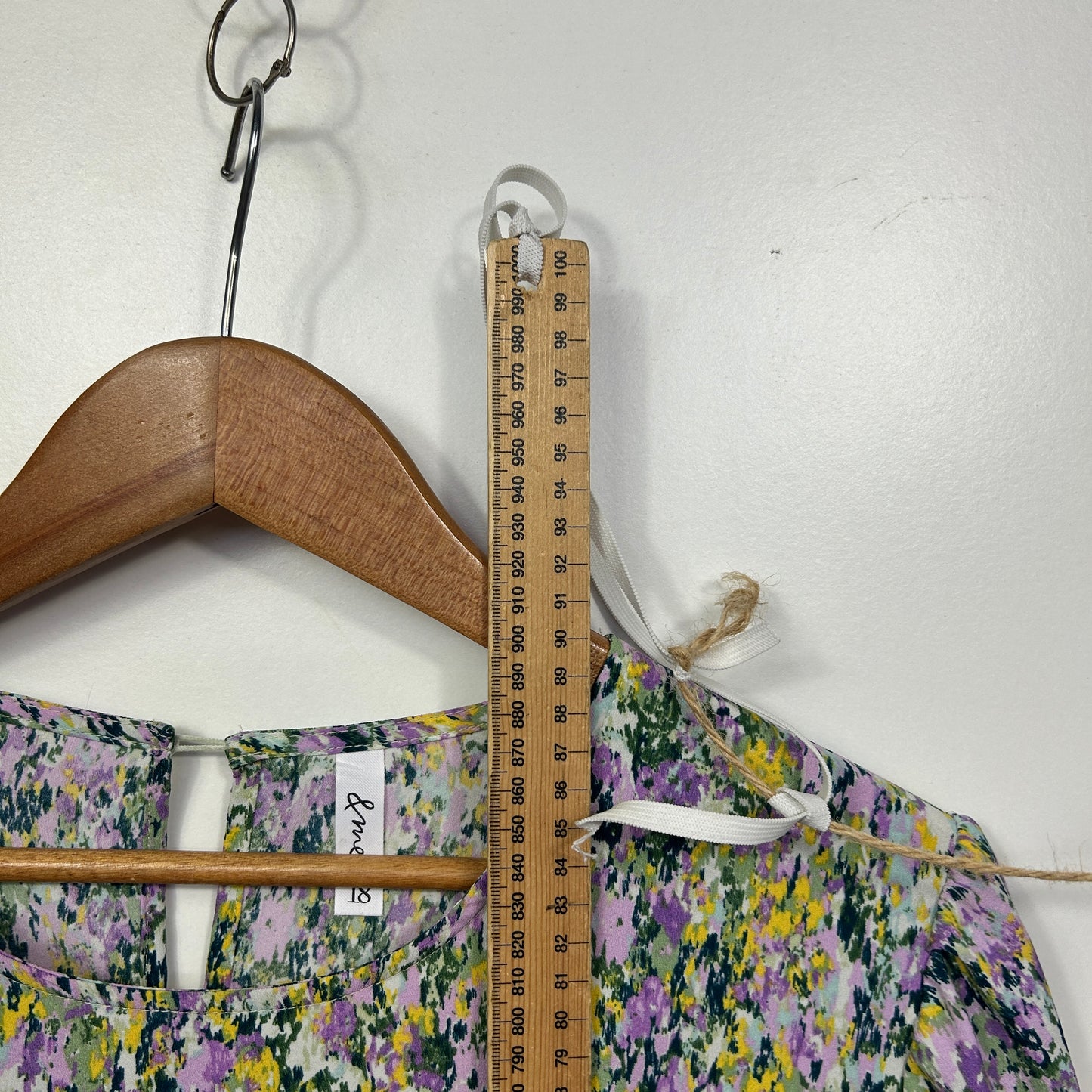 & Me Multicoloured Floral Tiered Dress - Size 18