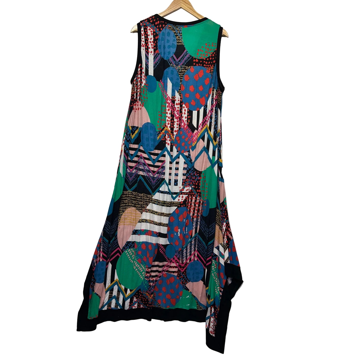 Virtuelle Multicoloured Abstract Print Dress - Size 16/Small